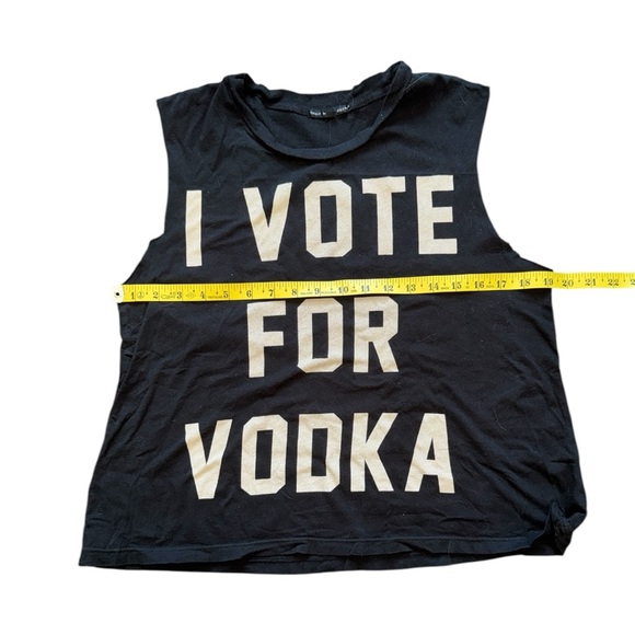 Black I Vote For Vodka Top - Picture 6 of 7